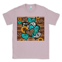 Lilac turquoise sunflower hearts Classic Tee - Jasminsmagicworld