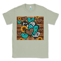 Matcha turquoise sunflower hearts Classic Tee - Jasminsmagicworld
