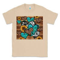 Mushroom turquoise sunflower hearts Classic Tee - Jasminsmagicworld