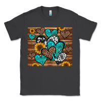 Smoke turquoise sunflower hearts Classic Tee - Jasminsmagicworld