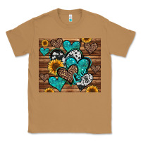 Toasted Coconut turquoise sunflower hearts Classic Tee - Jasminsmagicworld