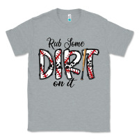 Heather Grey rub somedirt on it baseball Classic Tee - CowhideDigitalArt