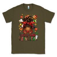 Army Green santas favorite principal afro messy bun Classic Tee - texasbilliewilder