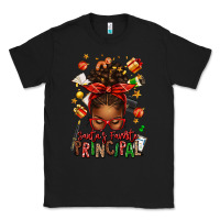 Black santas favorite principal afro messy bun Classic Tee - texasbilliewilder