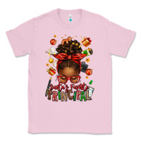 Bubblegum Pink santas favorite principal afro messy bun Classic Tee - texasbilliewilder