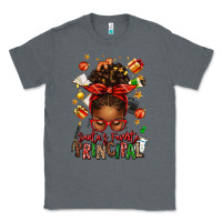 Charcoal Heather santas favorite principal afro messy bun Classic Tee - texasbilliewilder