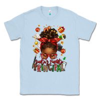 Dusty Blue santas favorite principal afro messy bun Classic Tee - texasbilliewilder