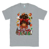 Heather Grey santas favorite principal afro messy bun Classic Tee - texasbilliewilder