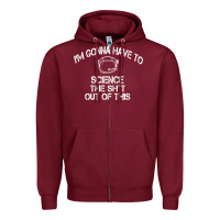 Burgundy The Martian Im Gonna Have To Science The Sht Out Of This GIFT Zipper Hoodie - trangStudio