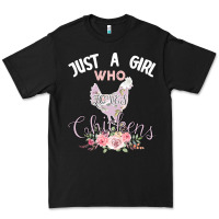 Black Just a girl who loves chickens Premium Tee - Bettercallsaul