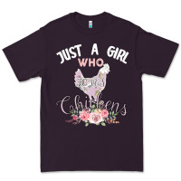 Plum Just a girl who loves chickens Premium Tee - Bettercallsaul