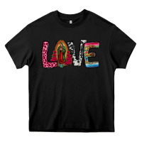 Black our lady of guadalupe love Heavy Core Tee - Jasminsmagicworld