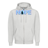 Dove Grey NOPE  Blue Magic  Island Mana Symbol Zipper Hoodie - trangStudio