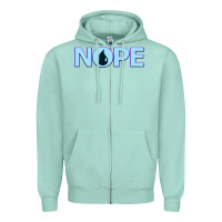 Seafoam NOPE  Blue Magic  Island Mana Symbol Zipper Hoodie - trangStudio