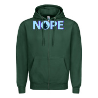 Sports Green NOPE  Blue Magic  Island Mana Symbol Zipper Hoodie - trangStudio