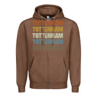 Retro Vintage Tottenham London Zipper Hoodie | Teevron