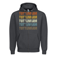 Smoke Retro Vintage Tottenham London Zipper Hoodie - trangStudio
