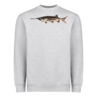 Heather Grey Paddlefish Illustrations, Heavyweight Sweatshirt - LillyAllenDesigns