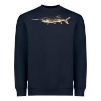 Navy Paddlefish Illustrations, Heavyweight Sweatshirt - LillyAllenDesigns