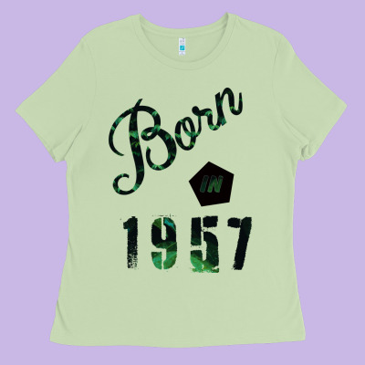Born In 1957 Ladies Tee Designed By Bettercallsaul