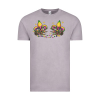 Vintage Zinc skeleton hands mardi gras Vintage Tee - CowGirlArtShop