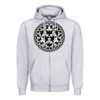 Heather Grey M.C. Escher Circle Limit IV Zipper Hoodie - trangStudio