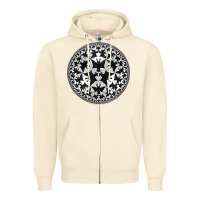 Sandshell M.C. Escher Circle Limit IV Zipper Hoodie - trangStudio
