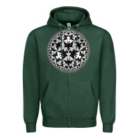 Sports Green M.C. Escher Circle Limit IV Zipper Hoodie - trangStudio