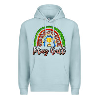 Blue Mist Play Ball Football Rainbow Premium Hoodie - CowhideDigitalArt