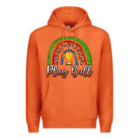 Carrot Play Ball Football Rainbow Premium Hoodie - CowhideDigitalArt