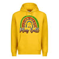 Lemon Play Ball Football Rainbow Premium Hoodie - CowhideDigitalArt