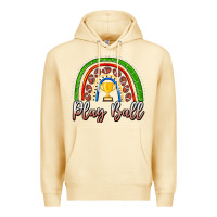 Pina Colada Play Ball Football Rainbow Premium Hoodie - CowhideDigitalArt