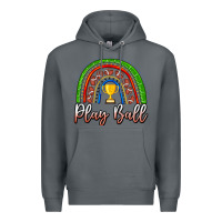 Rock Play Ball Football Rainbow Premium Hoodie - CowhideDigitalArt
