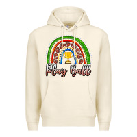 Tofu Play Ball Football Rainbow Premium Hoodie - CowhideDigitalArt