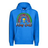 True Royal Play Ball Football Rainbow Premium Hoodie - CowhideDigitalArt