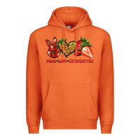 Carrot peace love strawberries Premium Hoodie - Jasminsmagicworld