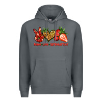 Rock peace love strawberries Premium Hoodie - Jasminsmagicworld
