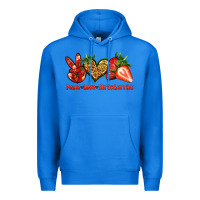 True Royal peace love strawberries Premium Hoodie - Jasminsmagicworld