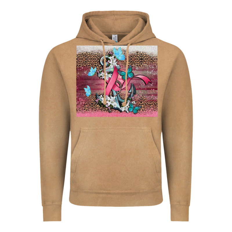 Cancer Awareness Anchor Vintage Hoodie by CowGirlArtShop | Teevron