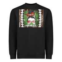 Black American Football Mom life Heavyweight Sweatshirt - CowhideDigitalArt
