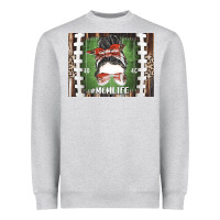 Heather Grey American Football Mom life Heavyweight Sweatshirt - CowhideDigitalArt