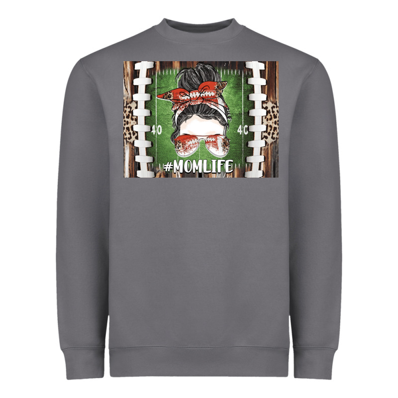 American Football Mom Life Heavyweight Sweatshirt by CowhideDigitalArt | Teevron