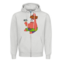 Dove Grey patrick the star gift Zipper Hoodie - trangStudio