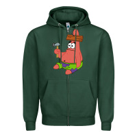 Sports Green patrick the star gift Zipper Hoodie - trangStudio
