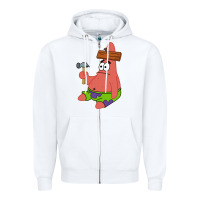 White patrick the star gift Zipper Hoodie - trangStudio