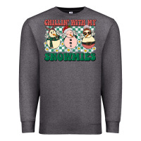 Charcoal Heather Chillin with my Snowmies Premium Sweatshirt - BarkalooDesign