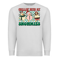 Dove Grey Chillin with my Snowmies Premium Sweatshirt - BarkalooDesign