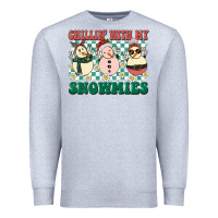 Heather Grey Chillin with my Snowmies Premium Sweatshirt - BarkalooDesign