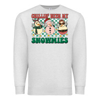 Oatmeal Heather Chillin with my Snowmies Premium Sweatshirt - BarkalooDesign
