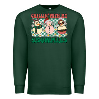 Sports Green Chillin with my Snowmies Premium Sweatshirt - BarkalooDesign